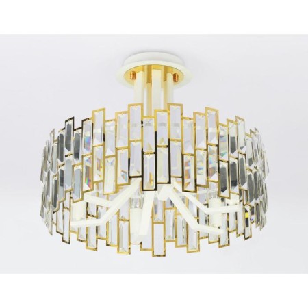 Ambrella Light Traditional, 6x40W E14 chandelier, gold color, white-1