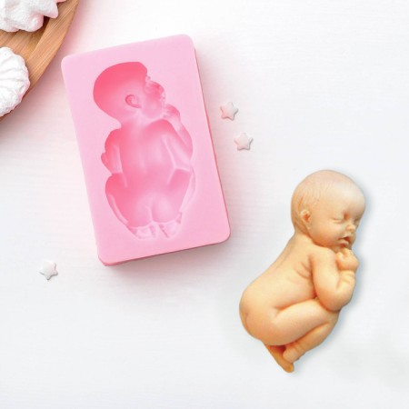 Mold "Pupsik", silicone, 10 × 6.5 cm, color mix