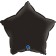 Foil ball 18 "Black satin", star