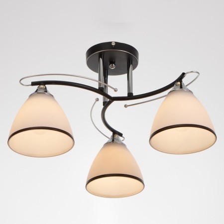 Sarri gallop chandelier 3x60W E27 Black-Khrom 25x43x43 cm.-1