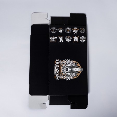 Gift folding box, packaging, Gift for Real Man, 20 x 15 x 8 cm-4