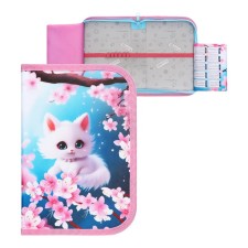 Penal 1 section 140 x 210 x 40 mm, folding pocket and cosmetic bag, fabric, calligrata topontent 