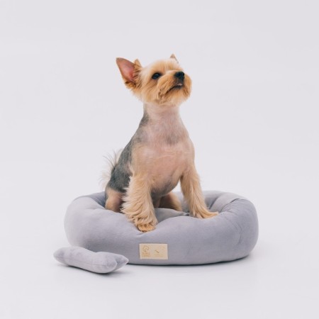 A bed with a bone, 45x35x11 cm, gray-3