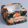 Folding box for 4 cupcakes with a “spice” window, 16 x 16 x 10 cm, New Year