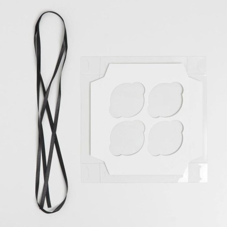 Capcake box, confectionery packaging with PVC lid, 4 cells “February 23”, 16 x 16 x 10 cm-4