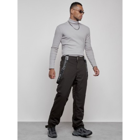 Semi-combinezone ski insulated male winter, size 52, dark gray color-18