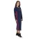 Dress with stripes, size 46, dark blue color