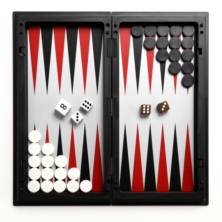 Board game 3 in 1 "Classic": chess, checkers, backgammon, magnetic board, 25 x 25 cm-1
