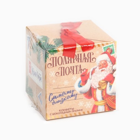 Sweets in a box with a bow "polar mail", 100 g-6
