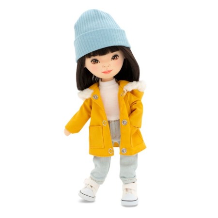 Lilu soft doll "in a mustard -colored park", 32 cm