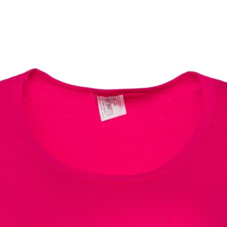 Homemade dress, fuchsia color, print mix, size 54-1