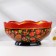 Salad bowl, carved, 15-16 × 7 cm, Khokhloma