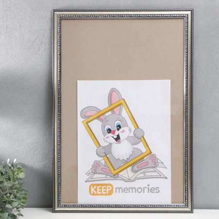 Photo frame plastic 40x60 cm 790 silver