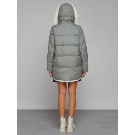 Winter jacket, size 48, light green color-3
