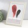Photo frame Plastic format A4 "Weaving Bezh" Inner silver stroke 34.8x26.3 cm