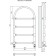 Terminus water heated towel rail "Versailles" P4, 500x930 mm, chrome