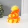 Piggy bank Ceramics "Red -haired snake with fluffy hairstyle" 10.5x13.9x12.3 cm