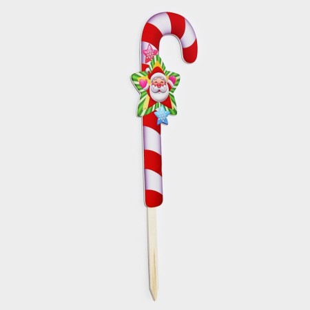 Topper decorative cane "Grandfather Frost Star" 16.7x67.5 cm-2