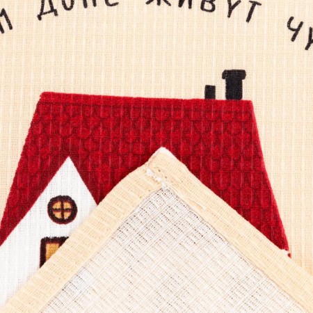 A towel kitchen shade “Home where the soul” is 35x60 cm, 100% cotton, 160g/m2-3