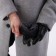 Gloves male, dimensionless, with insulation, black color