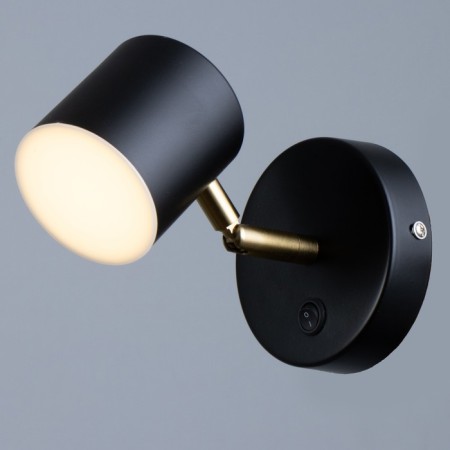 Bra "Alonso" LED 5W black and gold 10x7.5 cm-1