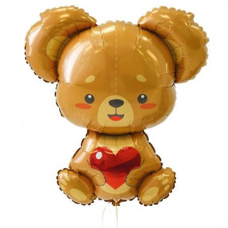 Foil ball 33 ’’ "Plush Bear with the heart", figure