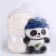 Soft toy with a plaid "Panda"