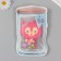 A keychain wallet with a carbine, strap silicone "kitten with a flower" 3x8.5x8.3 cm
