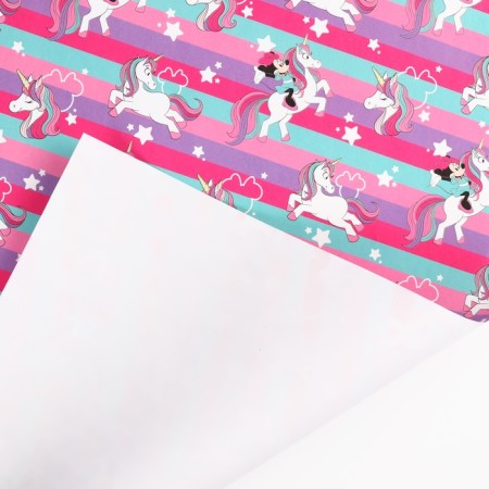 Packing paper, 70x100 cm, Minnie Mouse and Unicorn-2