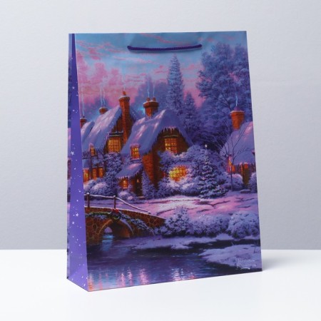 Gift package "Forest House in winter", 33 x 42.5 x 10 cm