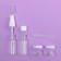Storage set, 5 objects, transparent/white color