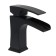 Aflorn AF19707F-7 sink mixer, "waterfall", excess height 9.4 cm, brass, black