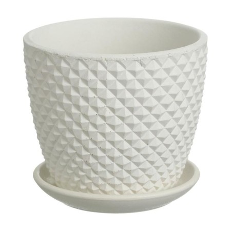 Flower Pot "Fine" white bud No. 2, 1.3l-3