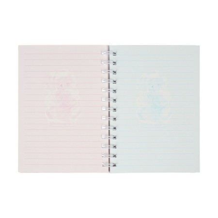 Notebook Gift Book on the comb 80l, line, color block, cover. 3D anime (17.7x13.7cm) 10539-5