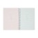 Notebook Gift Book on the comb 80l, line, color block, cover. 3D anime (17.7x13.7cm) 10539