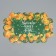 Box for confectionery with PVC lid "Mandarins", 10.5 x 21 x 3 cm, New Year