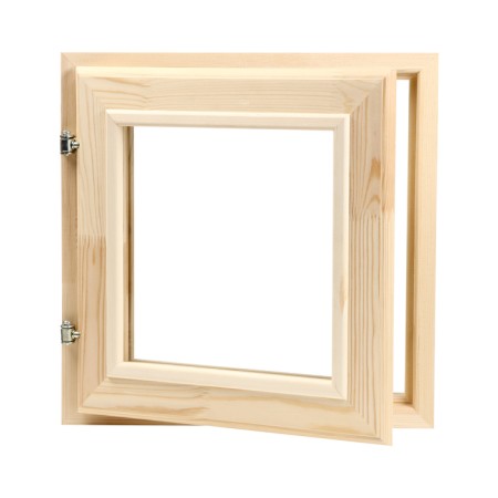 Window, 40 × 40cm, double glass, outer opening, needles-2