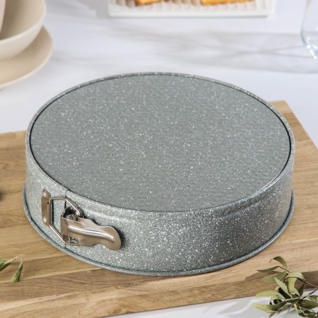 A set of baking forms “Elin marble. Circle ”, D = 22/24/26 cm, removable bottom, anti -stick coating, gray color-5