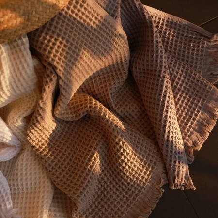 Waffle towel SL Home: BOHO "Sabbia" 100x180 cm, 100% cotton, 300 g/m2-6