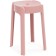 Stool BOVEL Plastic, pink 36x36x45 cm