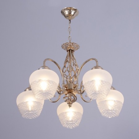 Ebby chandelier 5x60W E27 gold 46x46x88 (48) cm-1