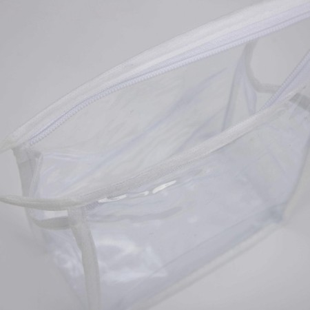 Cosmetic bag with lightning, white/transparent color-3