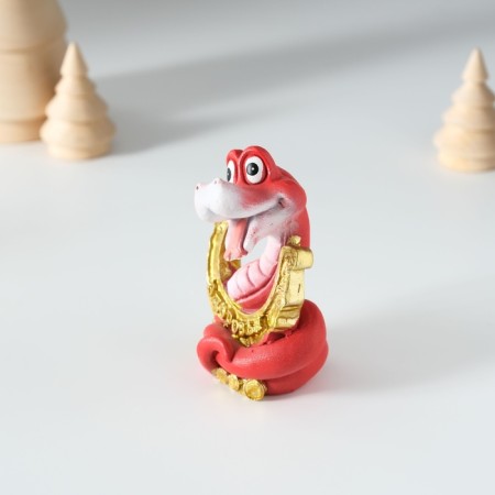 Polystone souvenir "Snake with a hill" mix 5.5x4x8 cm-3