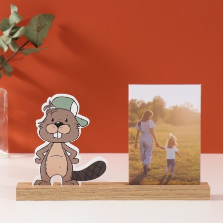 Photo frame wood, acrylic 10x15 cm "Bobr Good" 4x27.3x14 cm