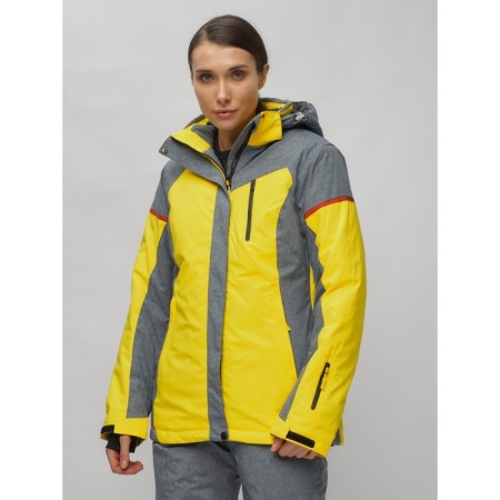 Ski suit female, size 42, yellow color-23