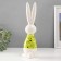 Souvenir Ceramics "Bunning Bunny, peas shirt" yellow-green 10x7.5x30.5 cm