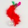Toy "Ball with a long tail", ball 4.2 cm, red