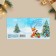 Mini Postcard “Happy New Year!”, Fox 7 x 7 cm, New Year