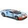 Racing machine BBURAGO 2019 Ford GT Heritage Edition, Die-Cast, 1:32, Orange-blue color