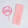 Set of dishes "Happy Birthday", unicorn, pink color